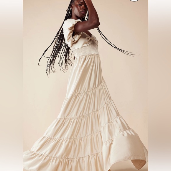 Free people sundrenched silky maxi dress - Picture 2 of 8